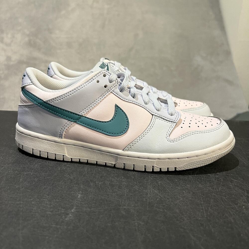Nike Dunk Low Shoes Youth 7Y Mineral Teal Leather Low Top Sneakers FD1232-002
